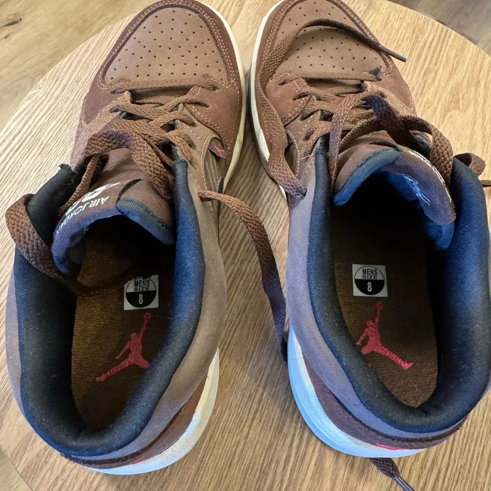 Air Jordan Brown and Black Sneakers